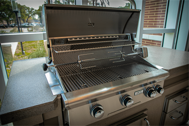 American Outdoor Grill with Grill Island